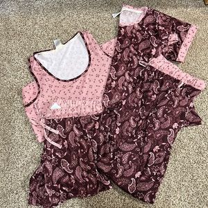 NWOT. Lucky Brand 4 piece PJ set! Size L